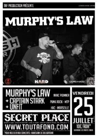 Murphy's Law. Le vendredi 25 juillet 2014 à Saint-Jean-de-Védas. Herault.  20H00